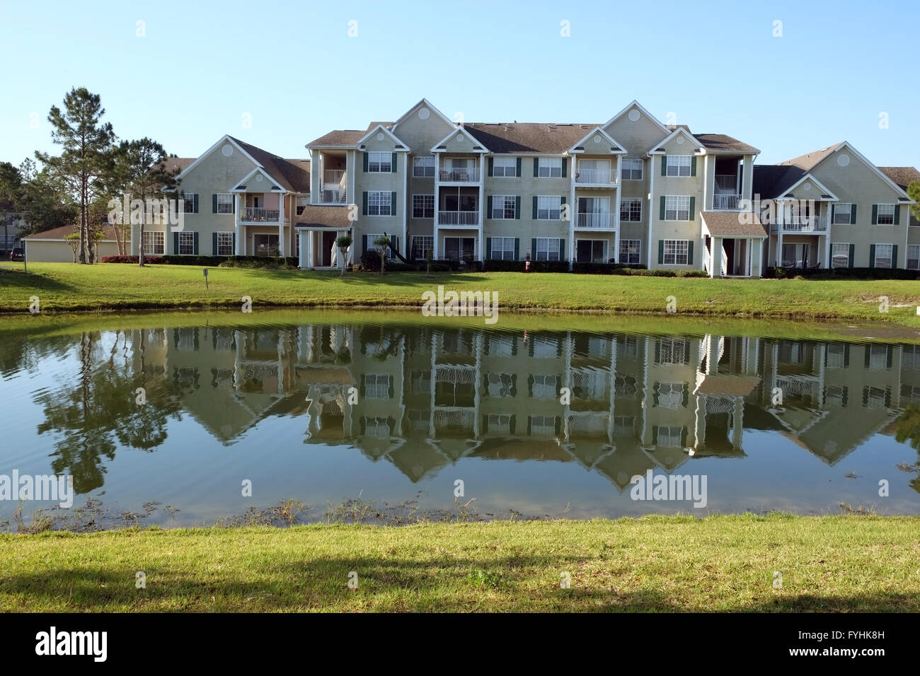 Nuova costruzione di appartamenti di lusso appena a sud di Orlando in Florida, Stati Uniti d'America. Aprile 2016 Foto Stock