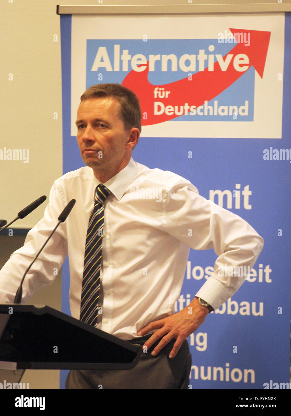 Il prof.Dr. Bernd Lucke (AFD) Foto Stock