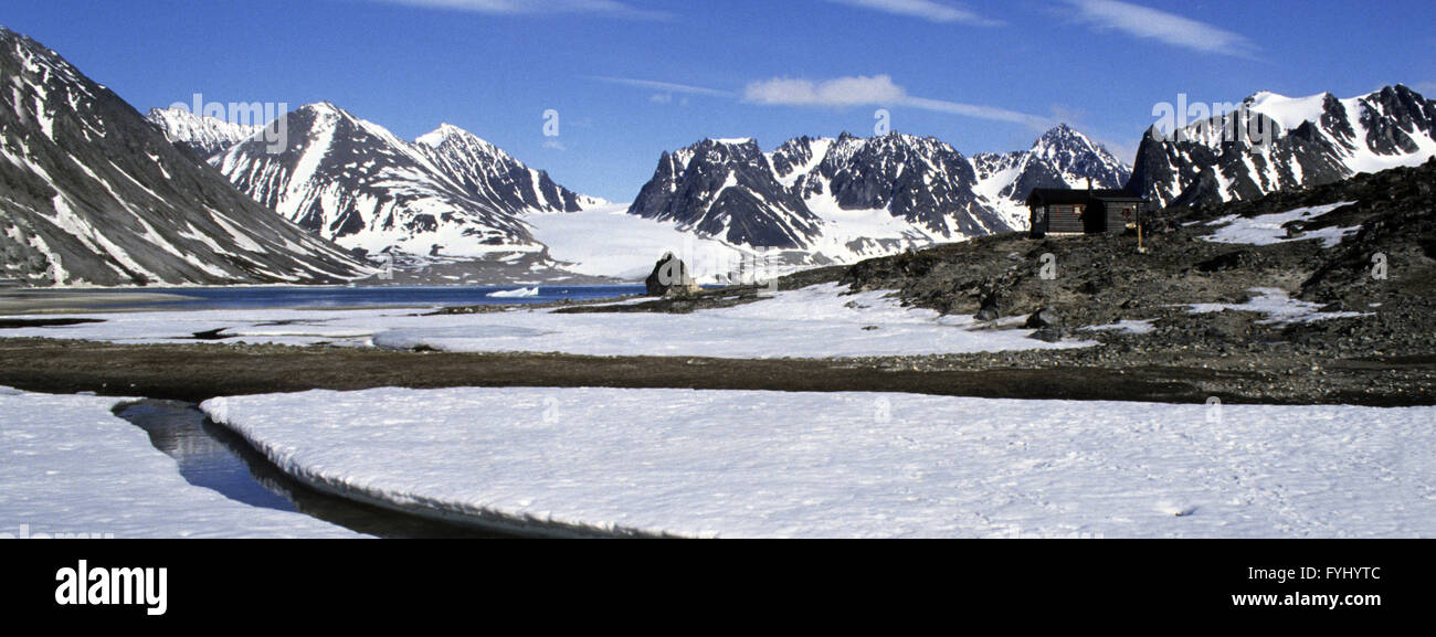 Spitsbergen, Maddalena Fjord Foto Stock