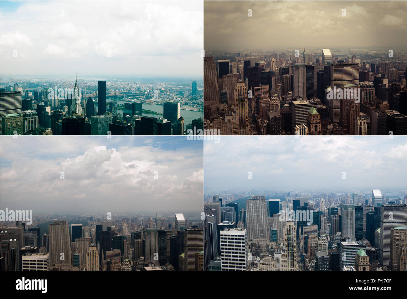 Midtown Manhattan a New York City da alta prospettiva Foto Stock