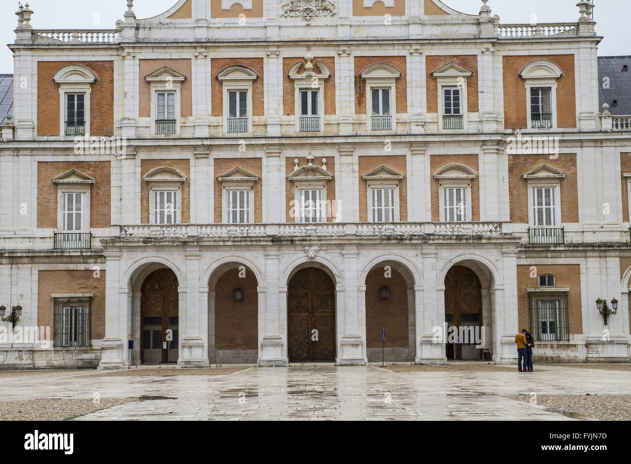 Storico palazzo.di Aranjuez, Madrid, Spagna, è una delle residenze della famiglia reale spagnola Foto Stock