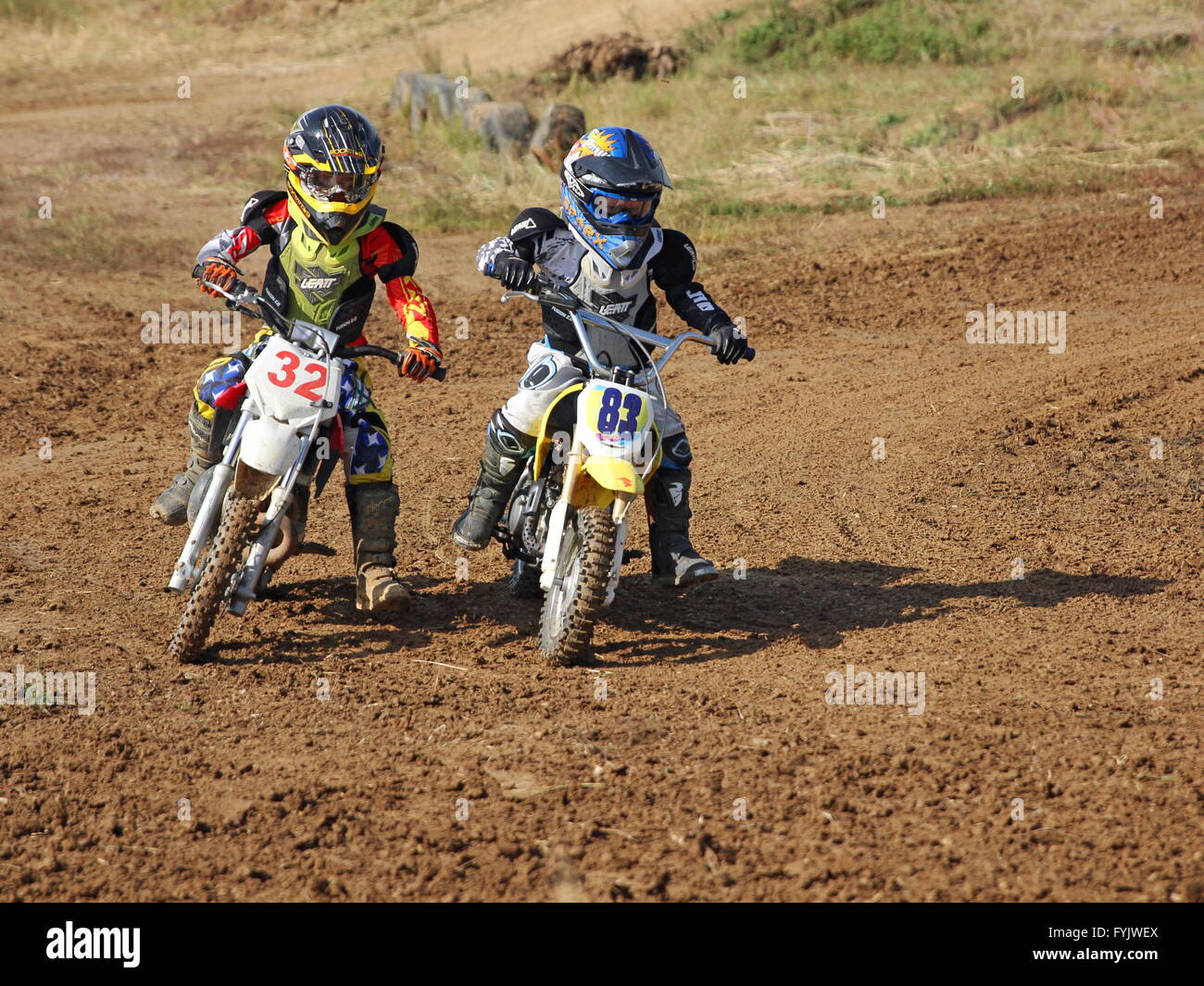 ARSENYEV, Russia - 30 ago: Rider partecipa al round di t Foto Stock