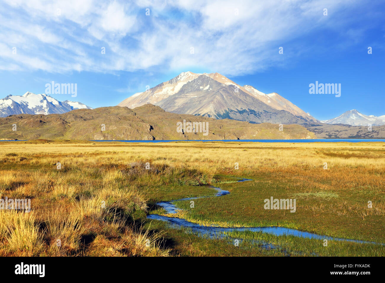 Il parco nazionale Perito Moreno in Argentina. Foto Stock