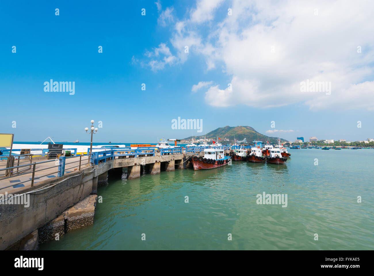 Pier in Vungtau, Vietnam Foto Stock