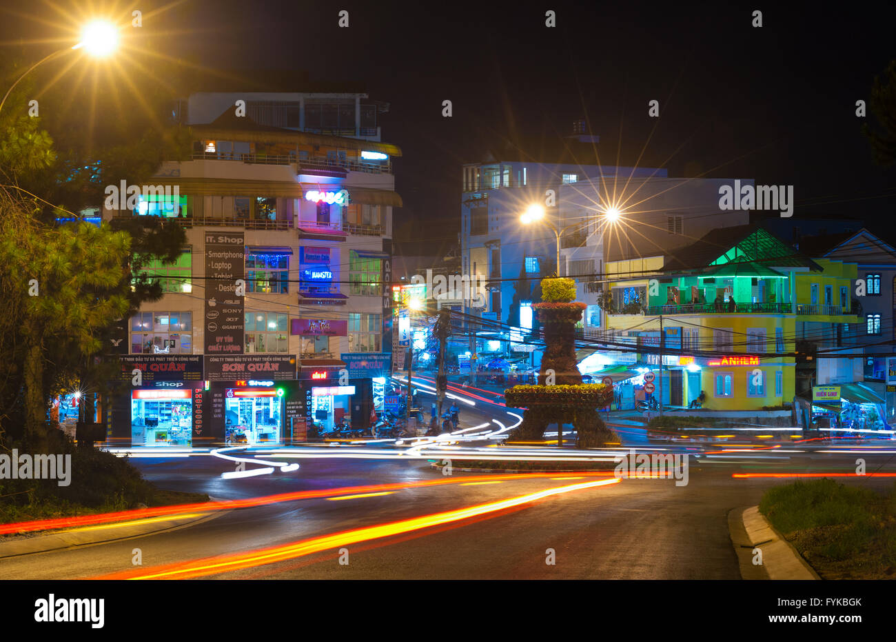 Dalat è piccola Parigi dell'Asia, in Vietnam Foto Stock