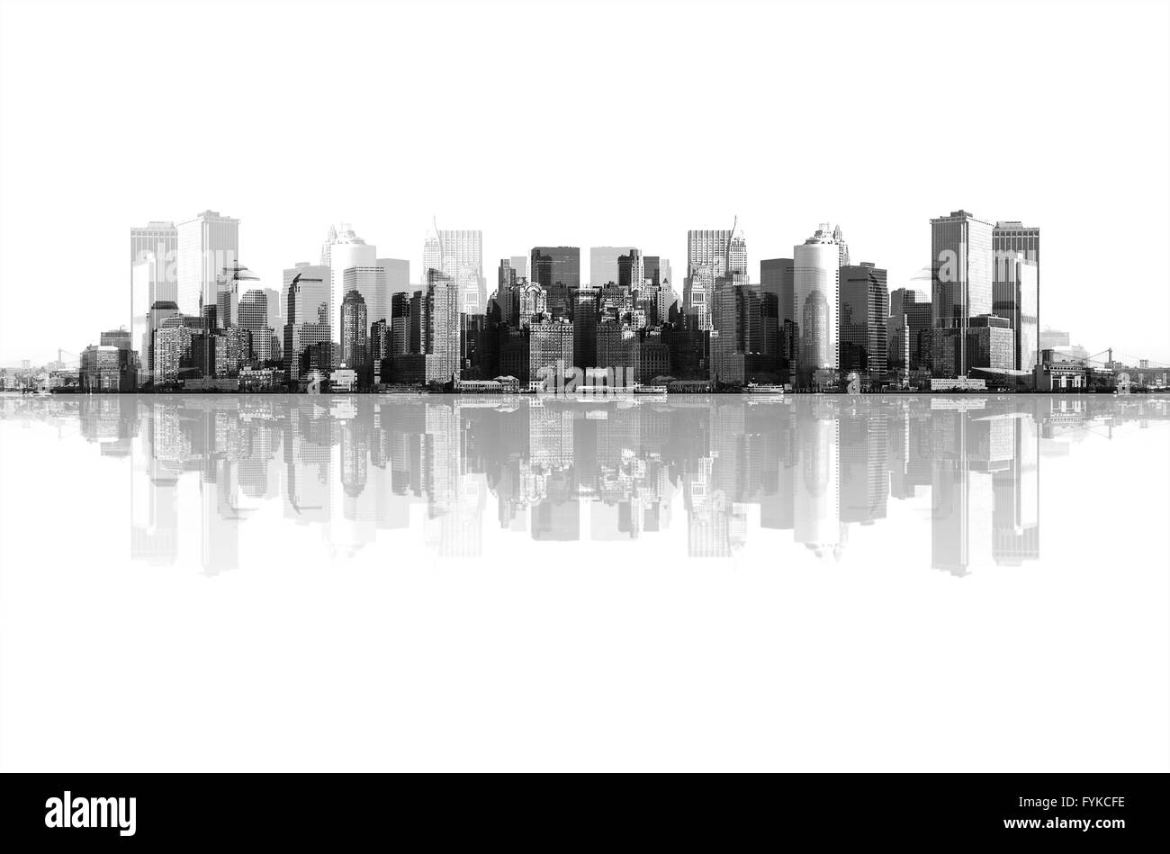 Panorama di Manhattan, new york Foto Stock