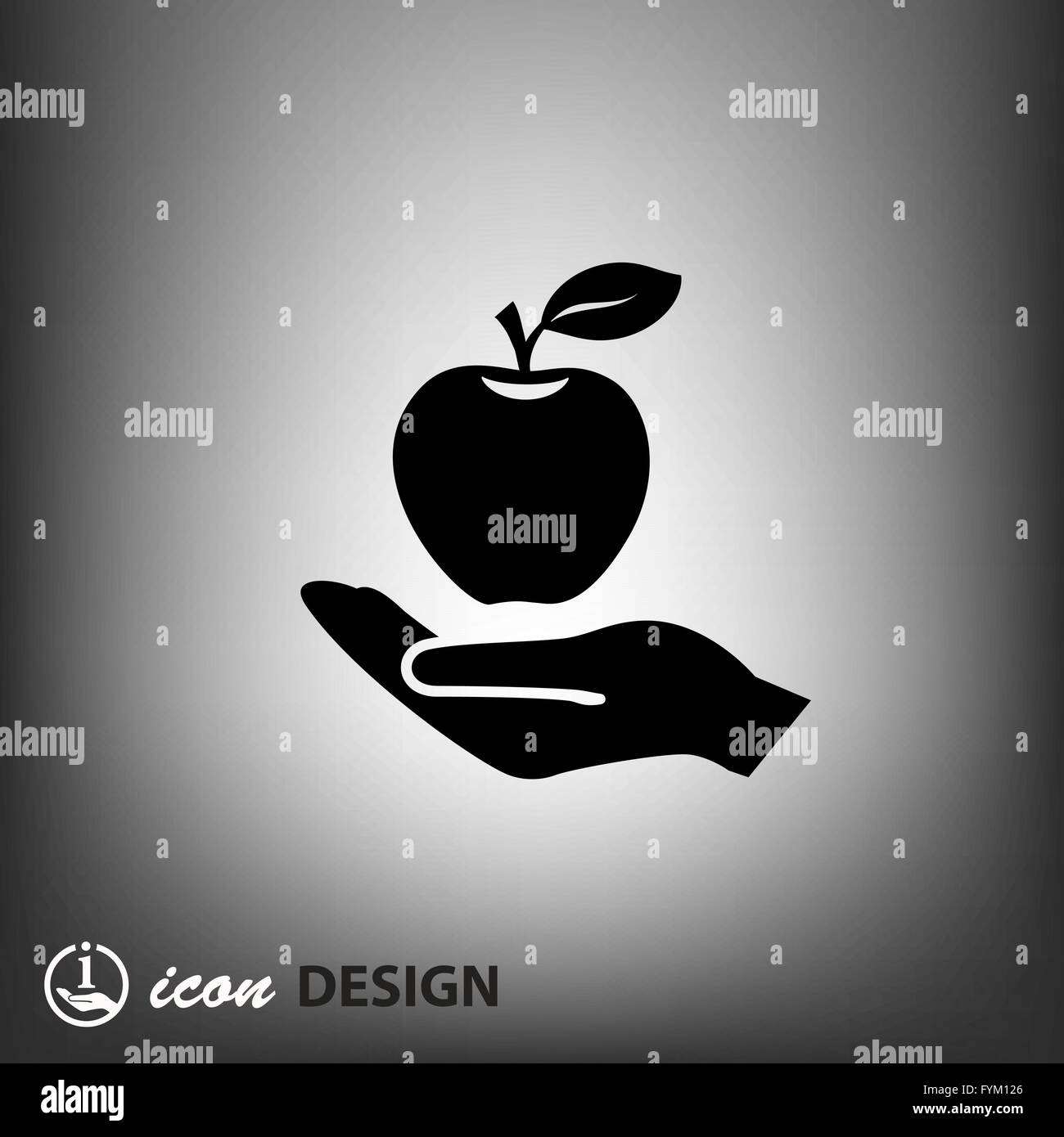 Il pittogramma di Apple Illustrazione Vettoriale