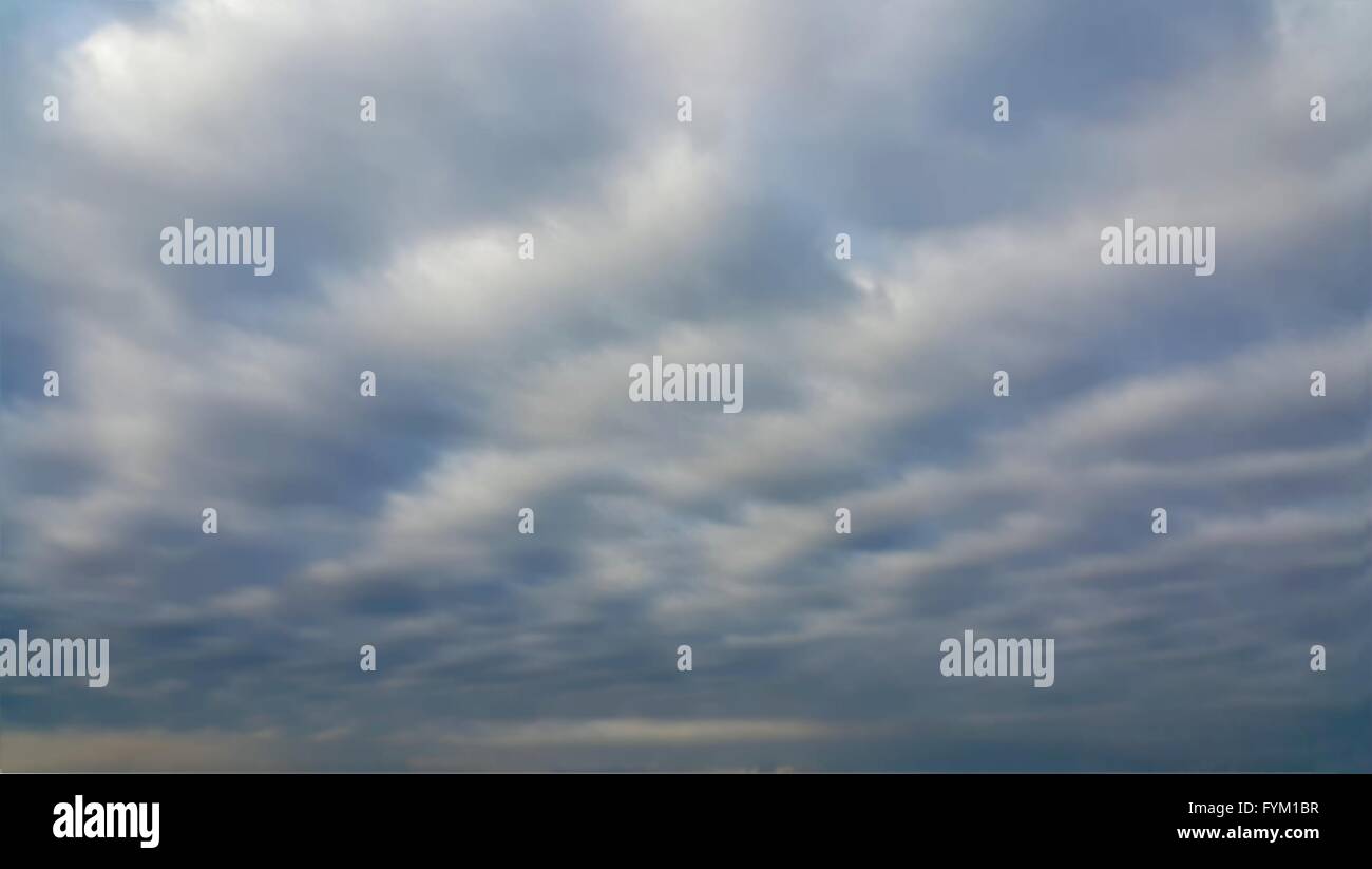 Cielo nuvoloso durante la stagione delle piogge Foto Stock