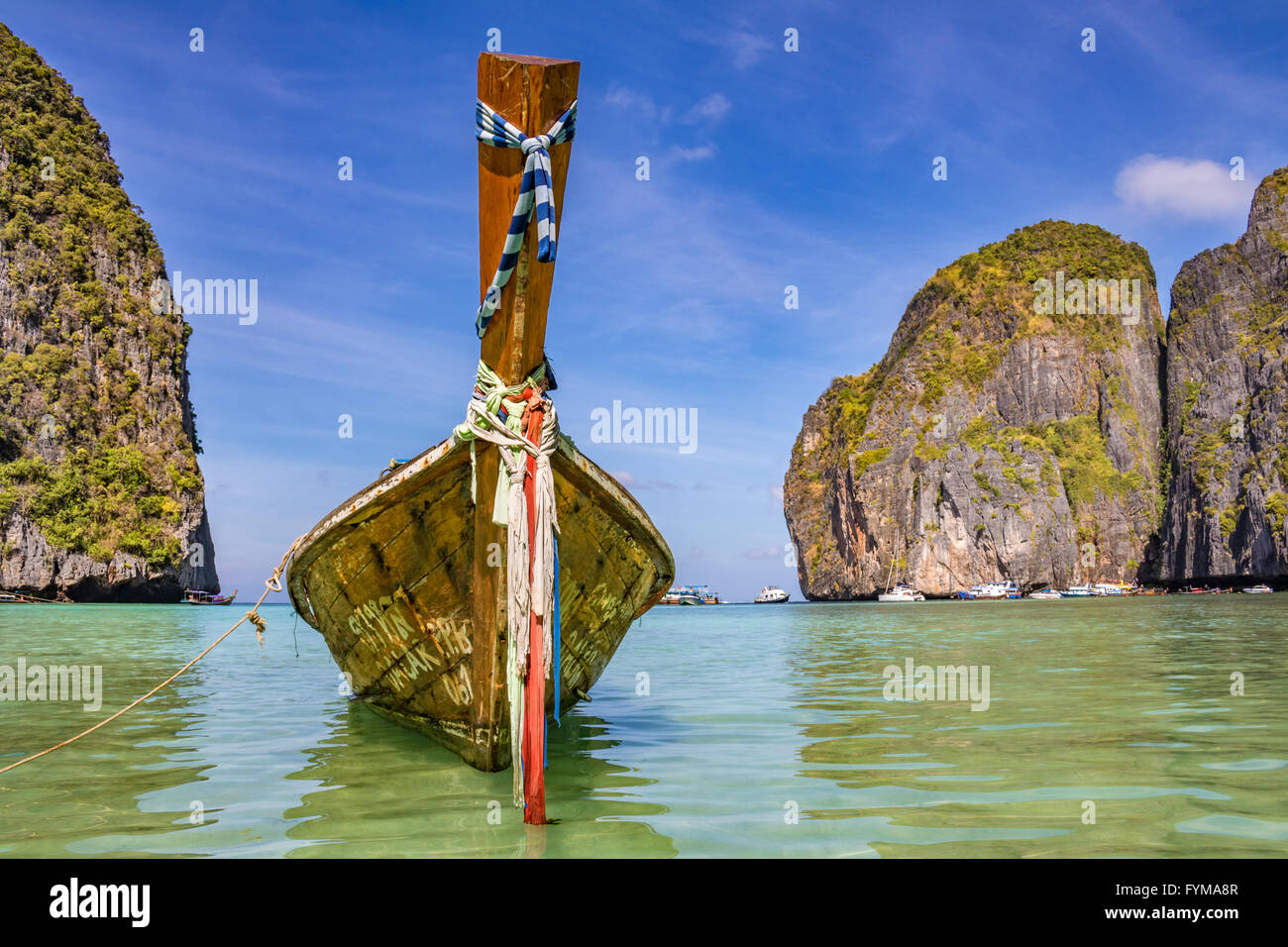 Tailandia Krabi le Isole Phi Phi Koh Phi Phi Leh Maya Bay o Ao Maya Foto Stock