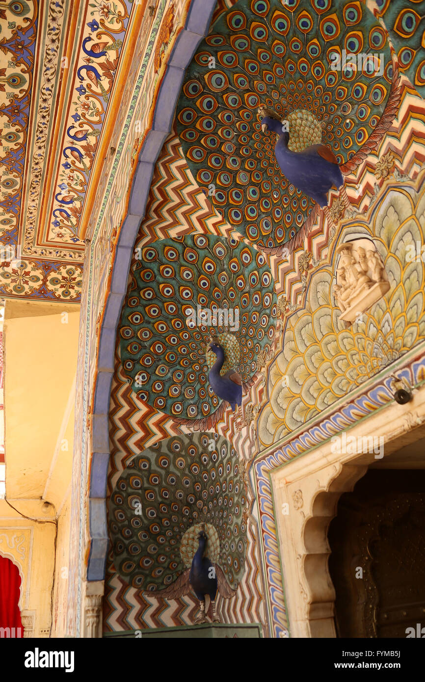 Palazzo di Città, Jaipur India Foto Stock