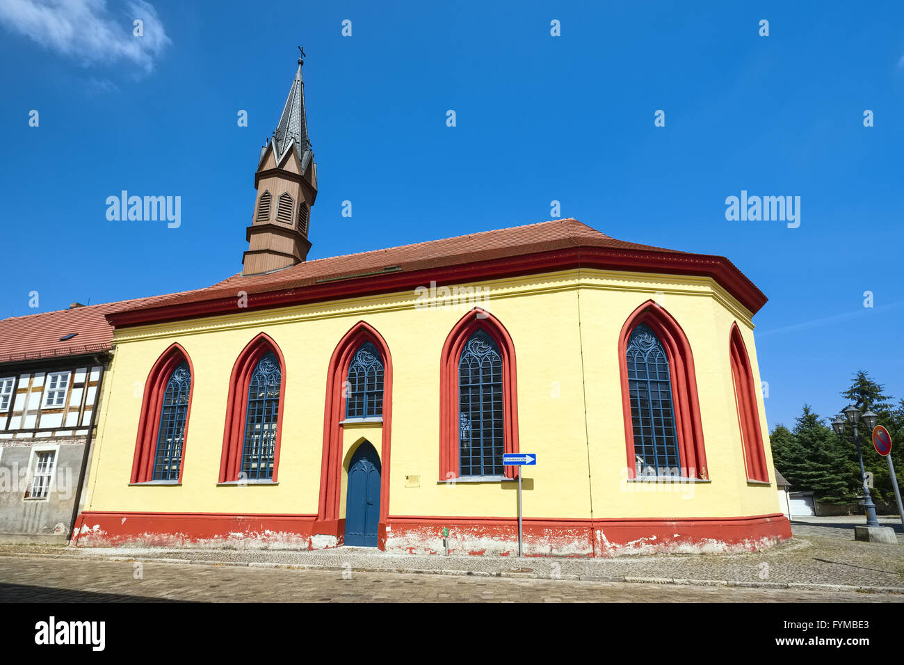 Chiesa Landkirche Lieberose, Brandeburgo, Germania Foto Stock