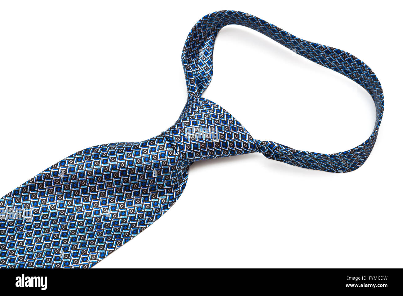 Bellissimo il nodo cravatta blu Foto Stock