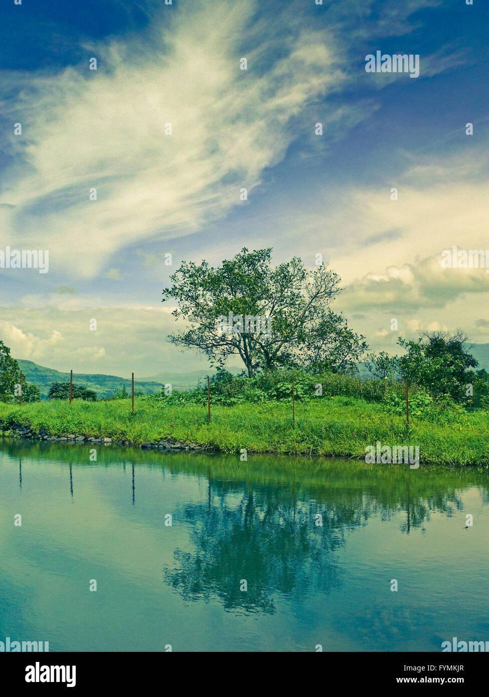 Diga di acqua piccola Foto Stock