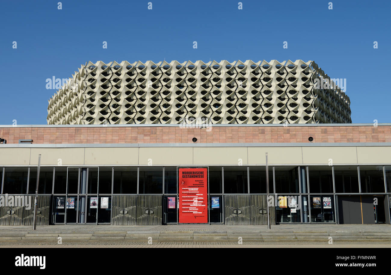 Stadthalle, Theaterstrasse, Chemnitz, Sachsen, Deutschland Foto Stock