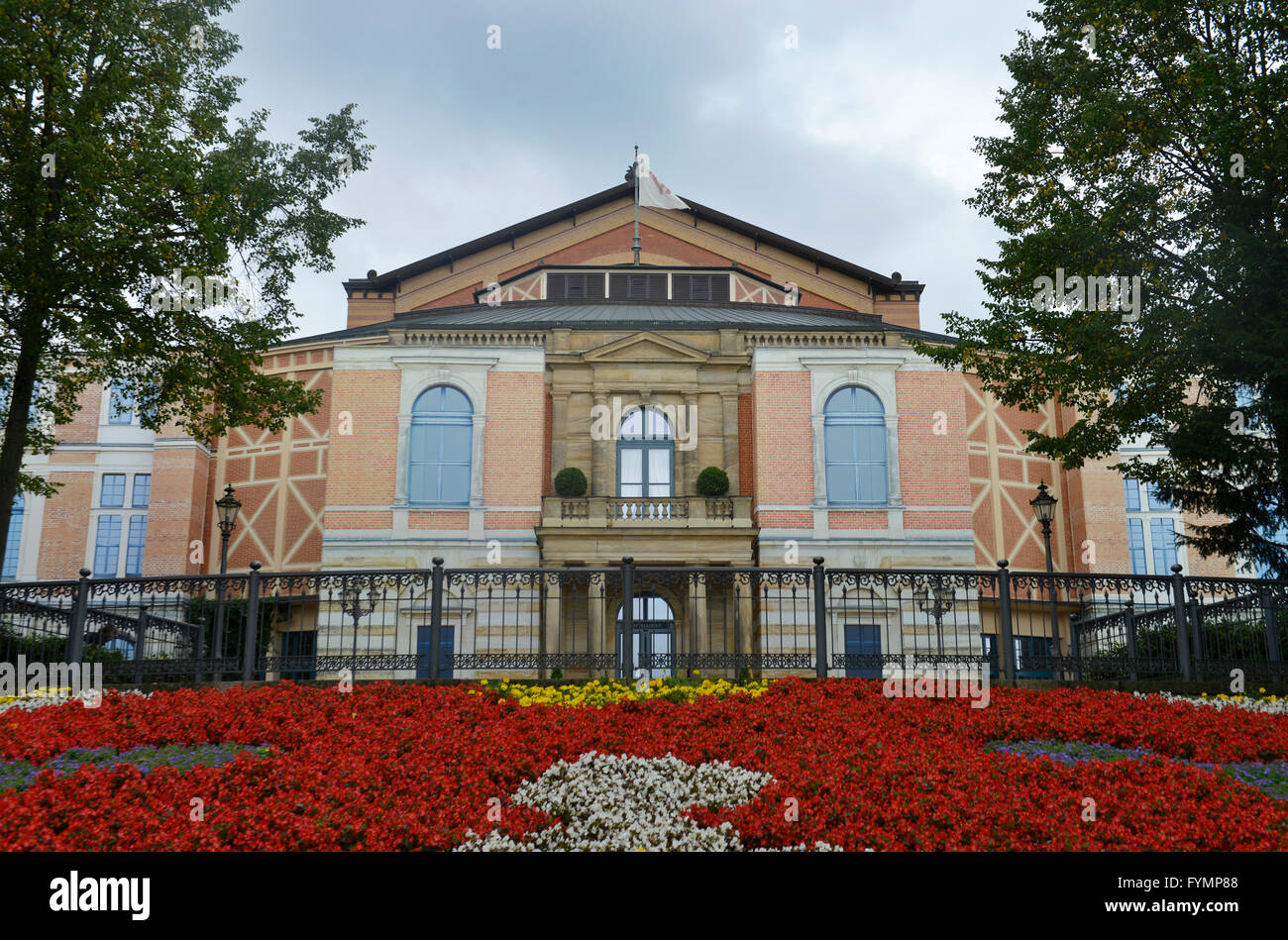 Richard-Wagner-Festspielhaus, Festspielhuegel, Bayreuth, Bayern, Deutschland Foto Stock