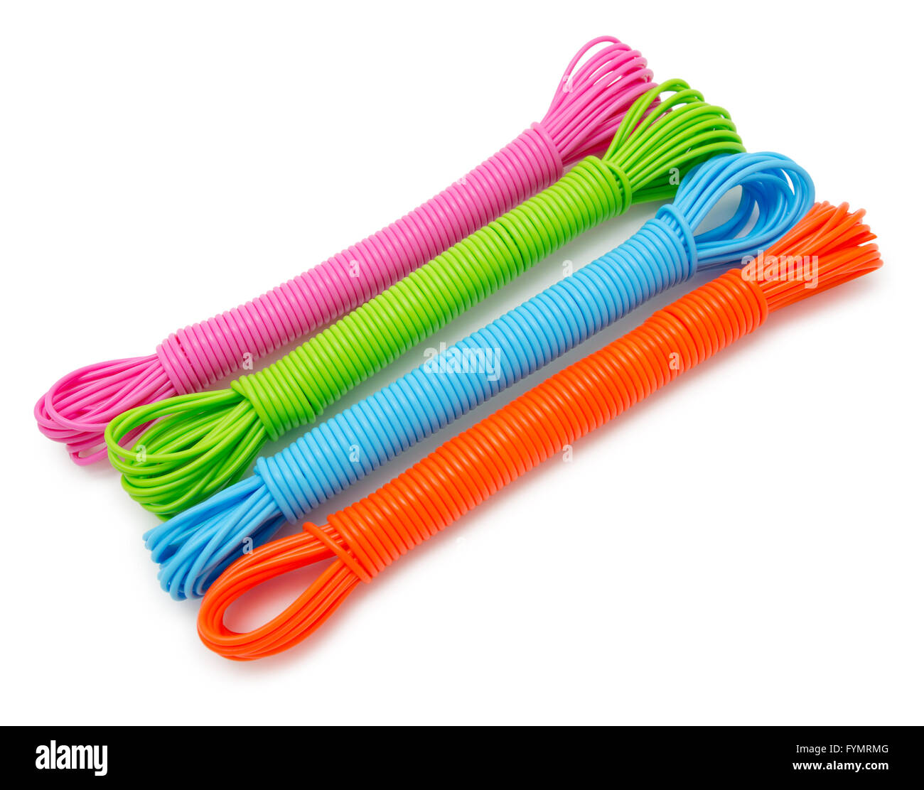 Luminose corde colorate Foto Stock
