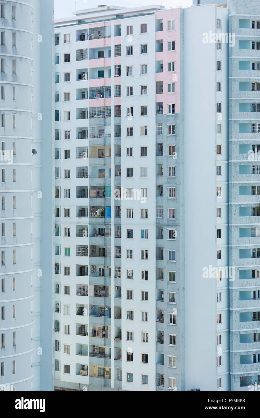 Alto edificio di appartamenti Foto Stock