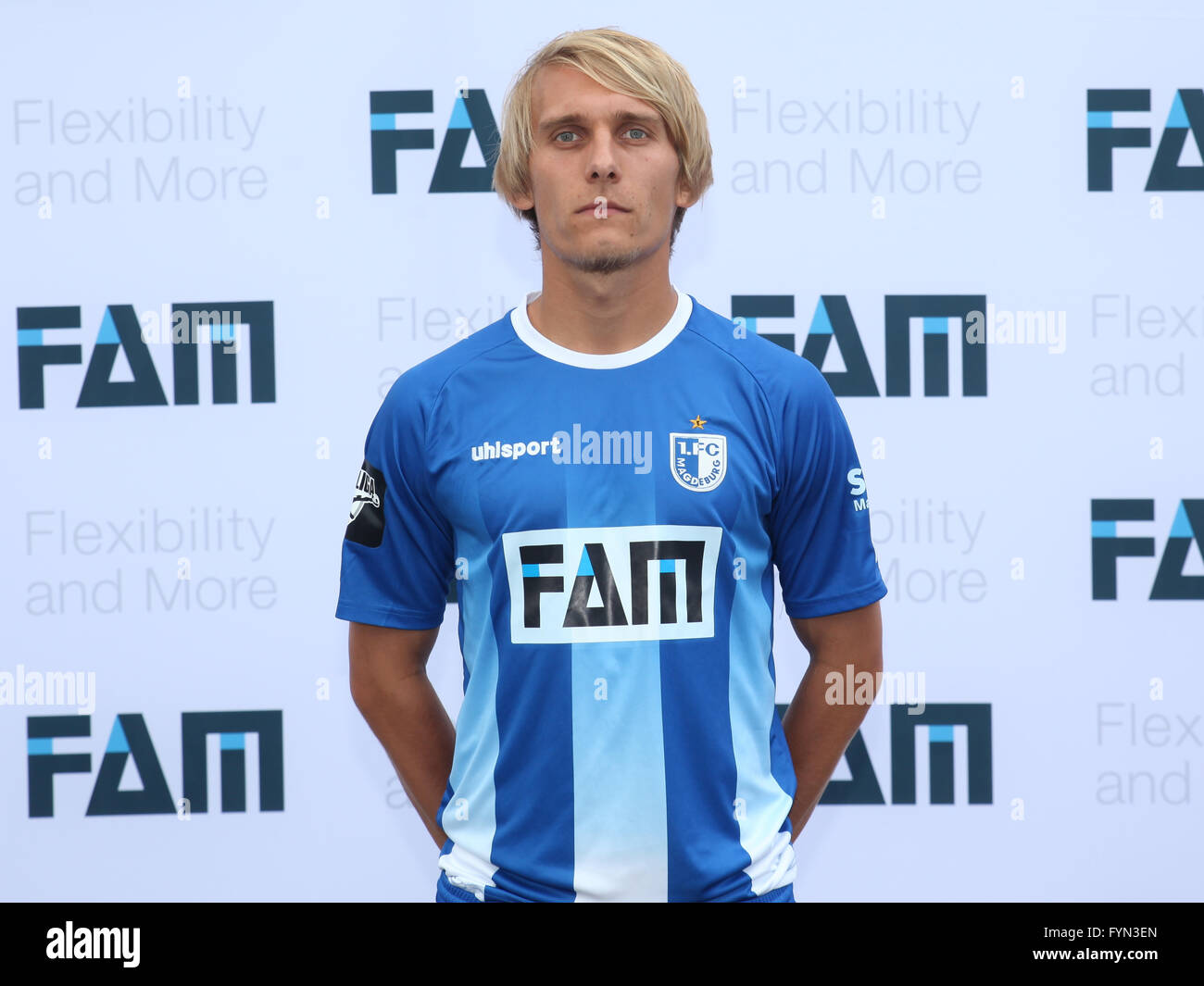 Lukas Novy (1.FC Magdeburg) Foto Stock