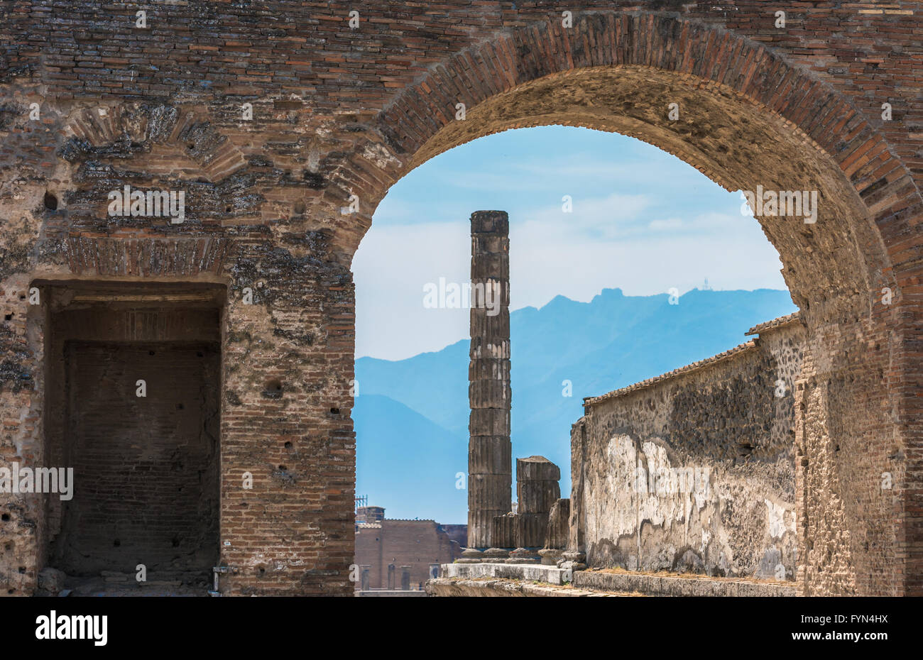 Rovine dell antica Pompei, Italia Foto Stock