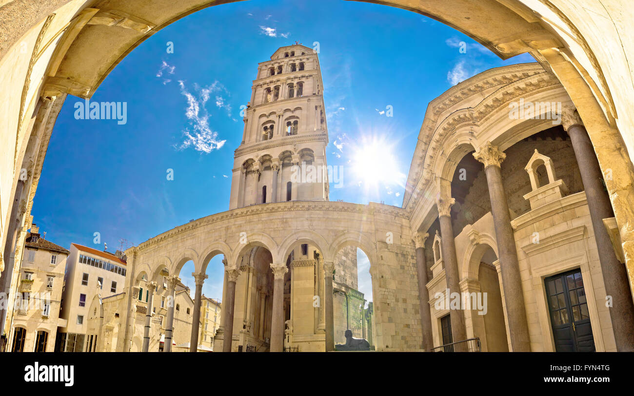 Split Peristil storico sito UNESCO Foto Stock