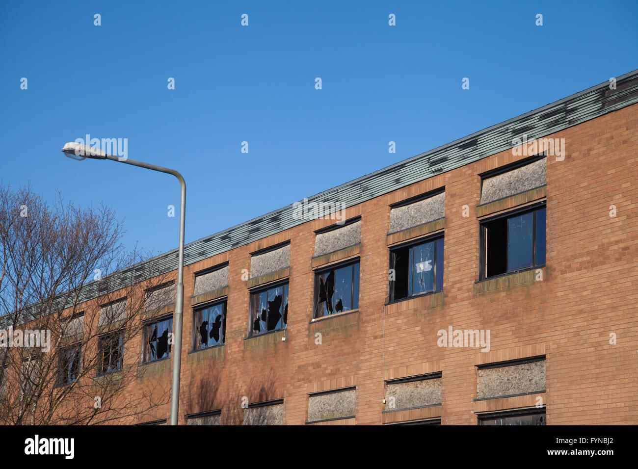 Edificio abbandonato a Dalgety Bay Fife Scozia Scotland Foto Stock