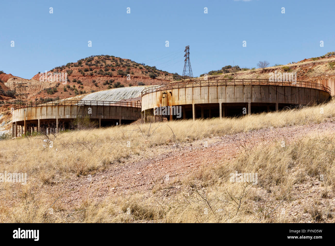 Rovine di data mining vicino a Bisbee, Arizona USA Foto Stock