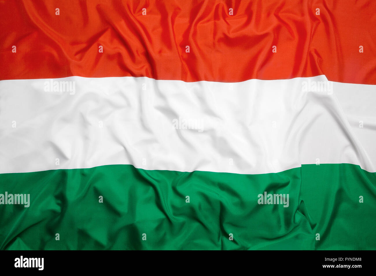 Bandiera di Ungheria come sfondo Foto Stock
