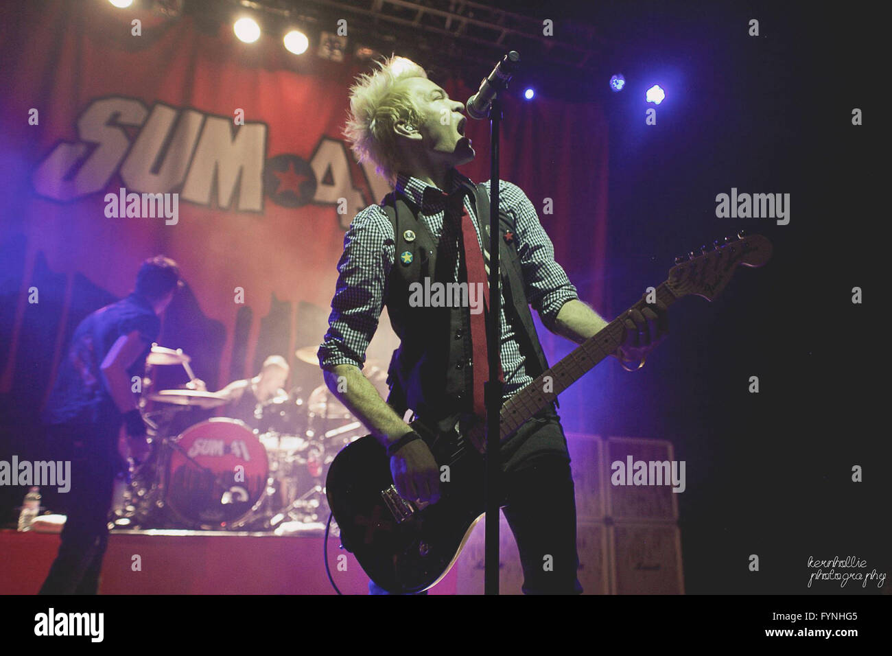 Per questa notizia giorno, il Kerrang! Tour è stata in Cardiff con somma 41 e altre bande, ho ottenuto un pass stampa così sono andato e documentato. Foto Stock