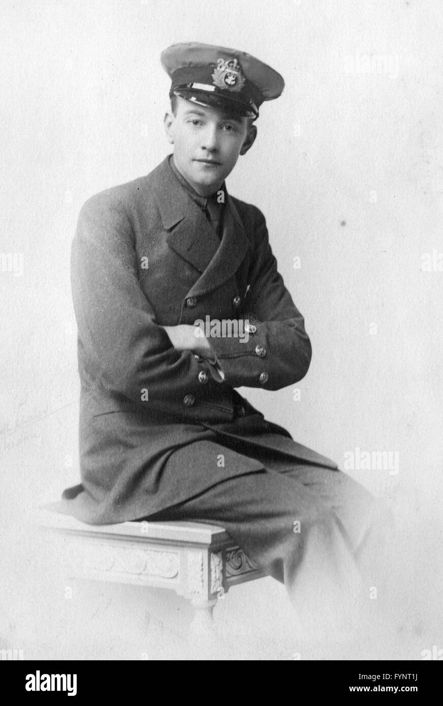Royal Navy warrant officer WW1 Foto Stock