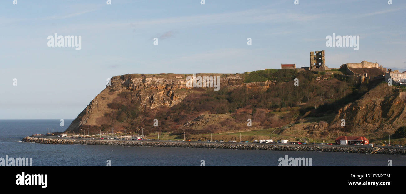Castello di Scarborough Foto Stock