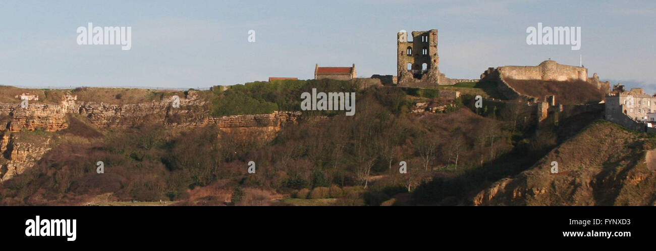 Castello di Scarborough Foto Stock
