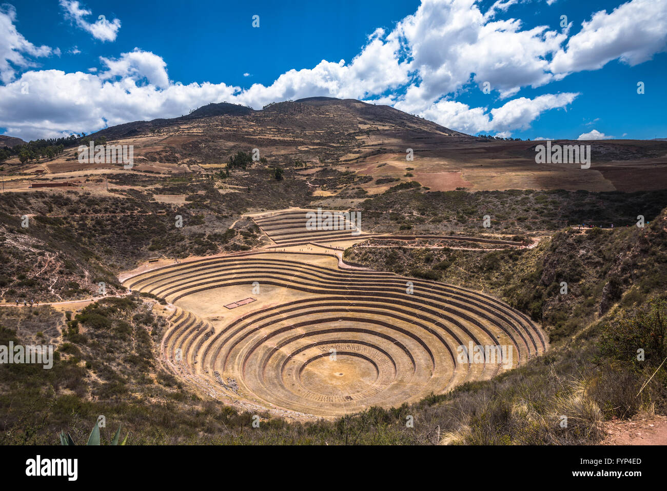 Moray, un sito archeologico vicino a Cusco, Perù Foto Stock