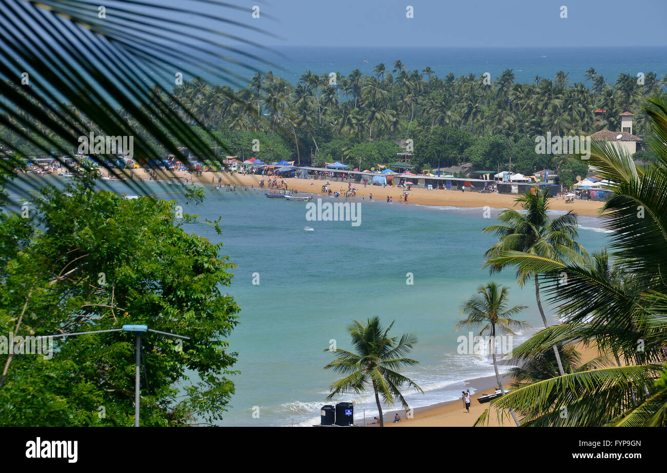 Strand, Unawatuna, Sri Lanka Foto Stock