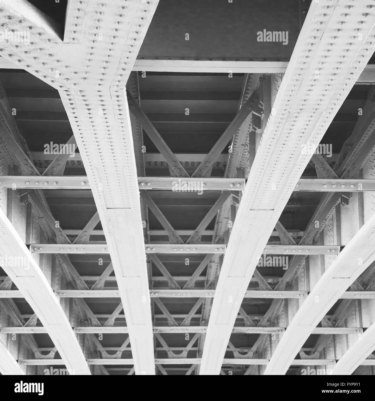 Abstract in metallo englan Londra ringhiera in acciaio e lo sfondo Foto Stock