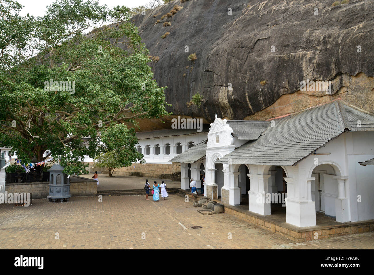 Felsentempel, Dambulla, Sri Lanka Foto Stock