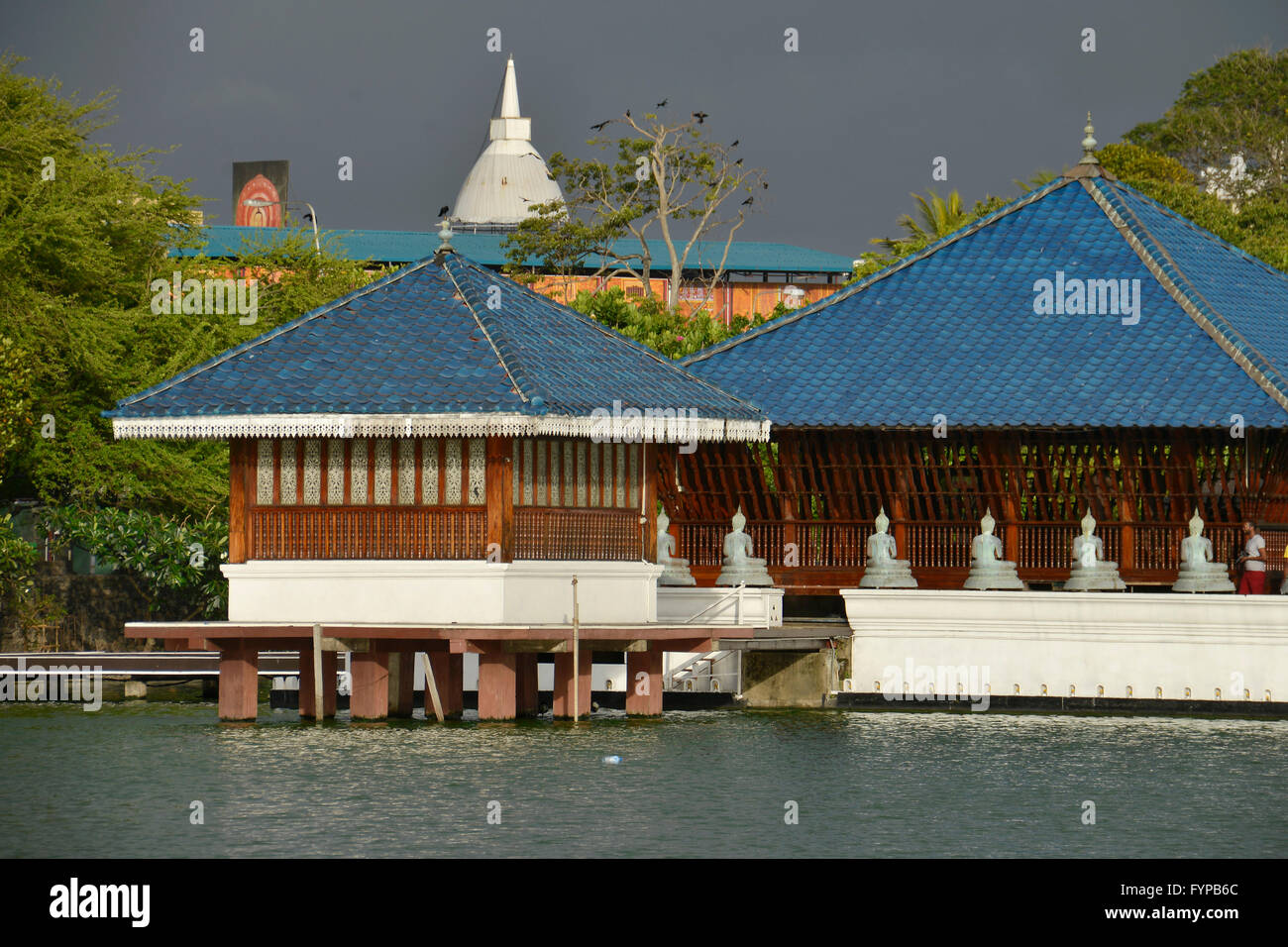 Tempel, Sima Malaka, Baira vedere, Colombo, Sri Lanka Foto Stock