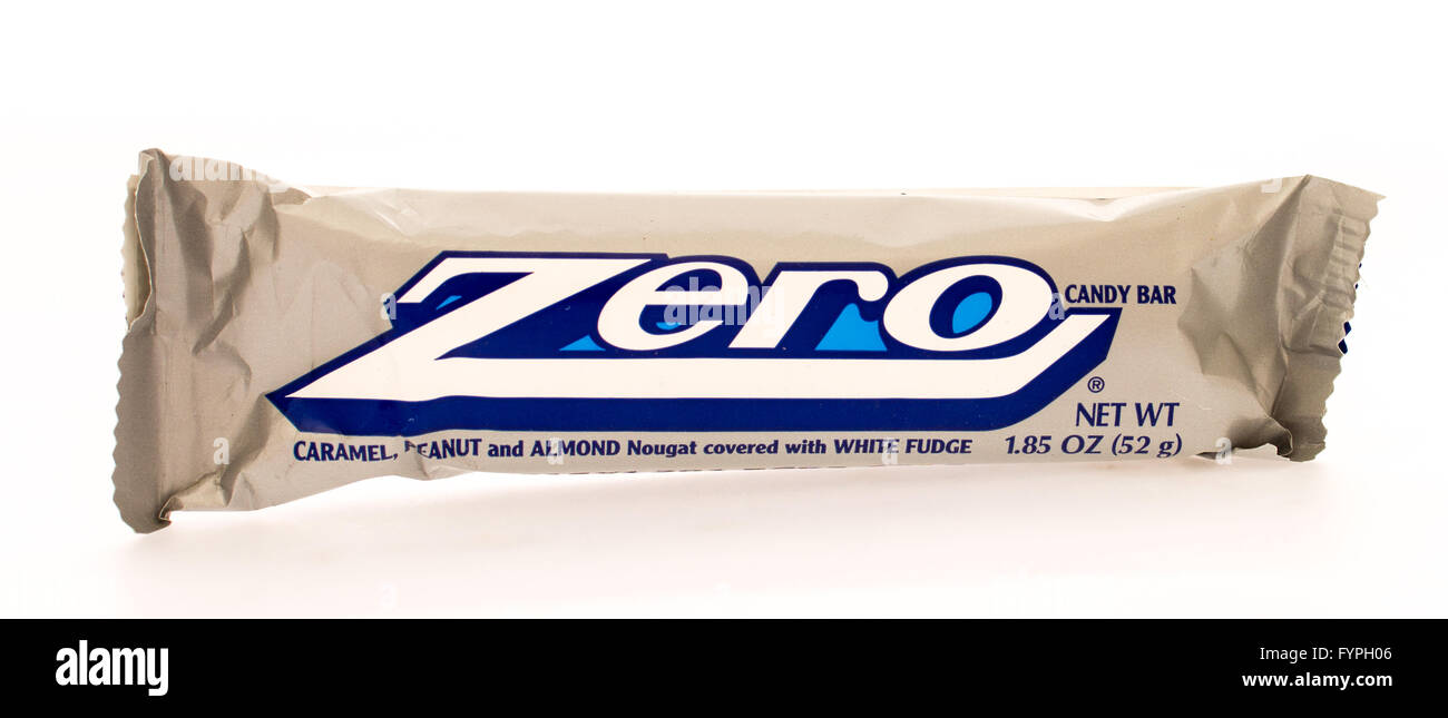 Winneconni, WI - 16 Giugno 2015: Zero candy bar Foto Stock