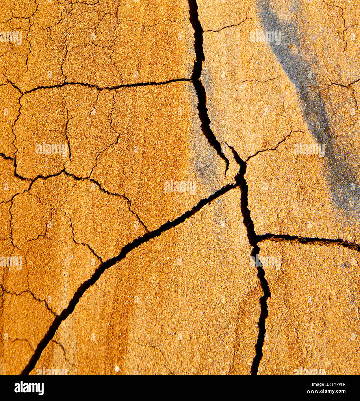 Lanzarote Spagna abstract texture sabbia asciutta Foto Stock