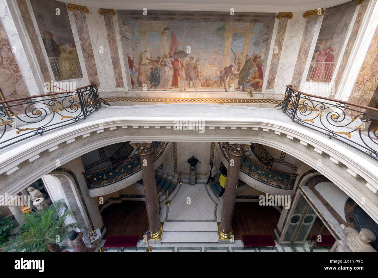 Scala Tiepolo, ricezione di Enrico III a Villa Contarini, di Giambattista Tiepolo, 1745, il Musee Jacquemart-Andre, Parigi, Foto Stock