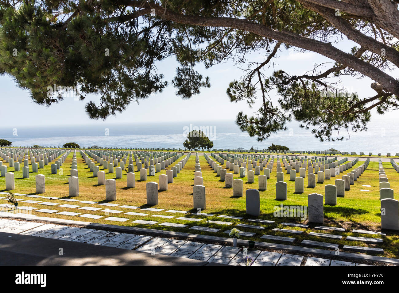 Fort Rosecrands Cimitero Nazionale su Point Loma a San Diego Foto Stock
