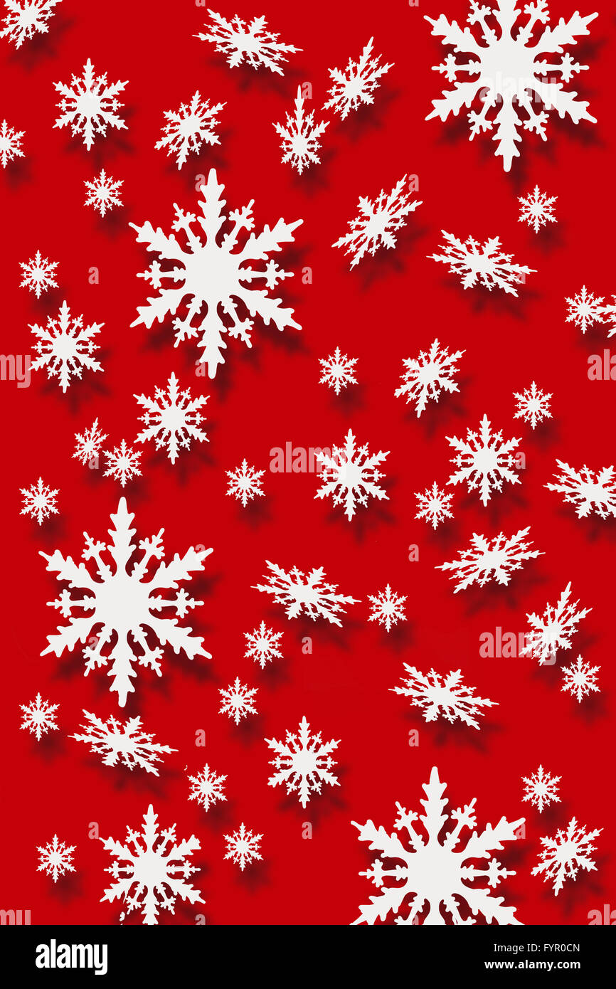 Fiocchi di neve Foto Stock