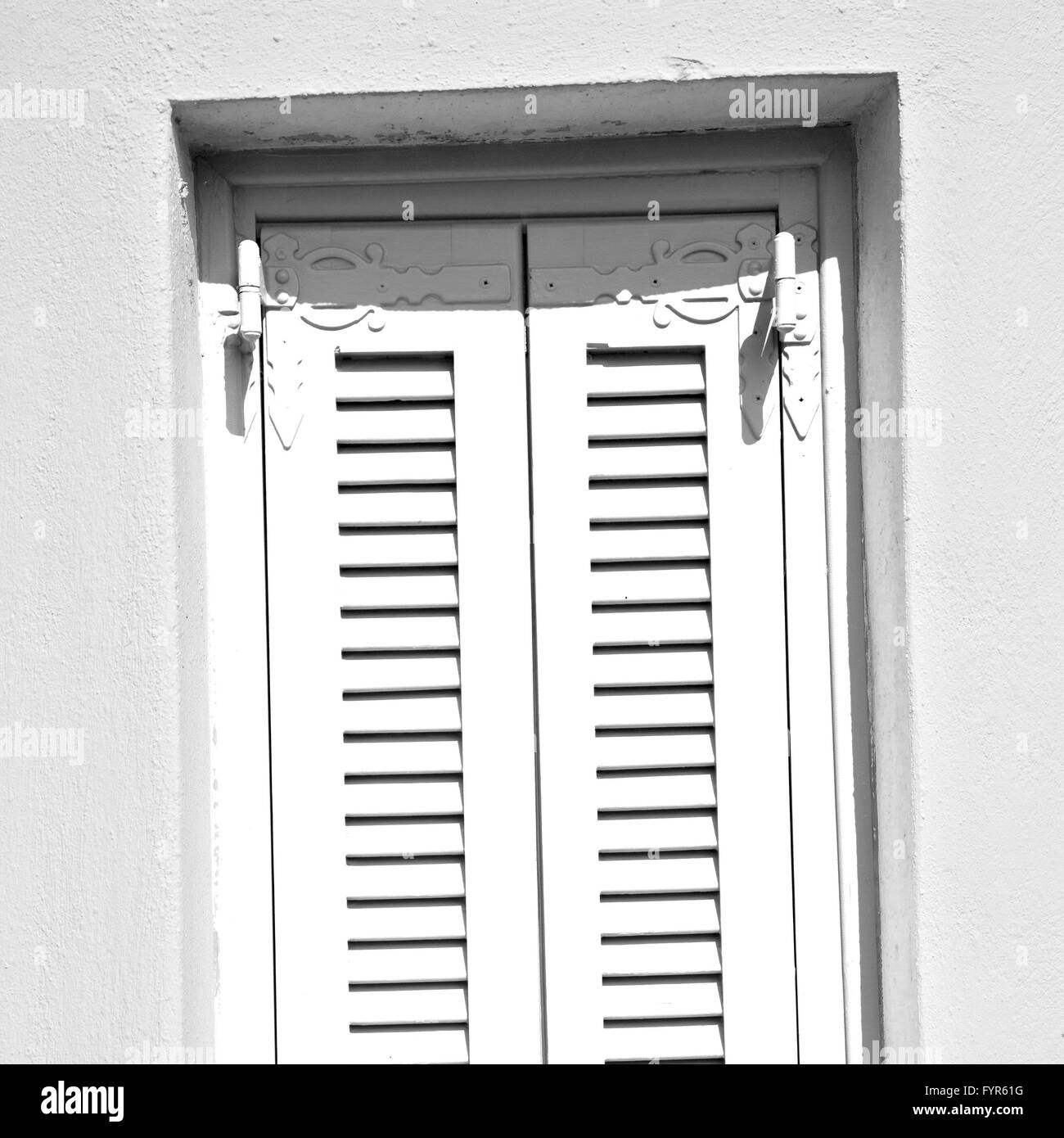 In santorini europa Grecia antica architettura e il blu veneziana parete Foto Stock