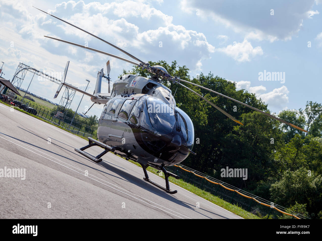 Berlino / GERMANIA - Maggio 2014: tedesco ' CE145 T2 ' da airbus su ILA ( Internationale Luft- und Raumfahrtausstellung) di Berlino Foto Stock