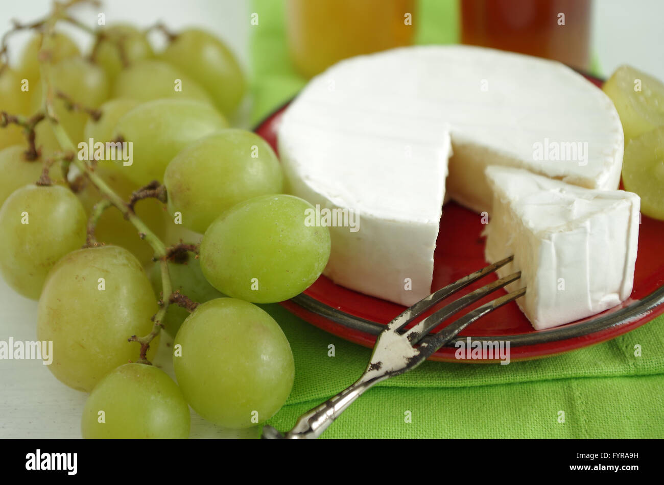 formaggio a pasta molle Foto Stock