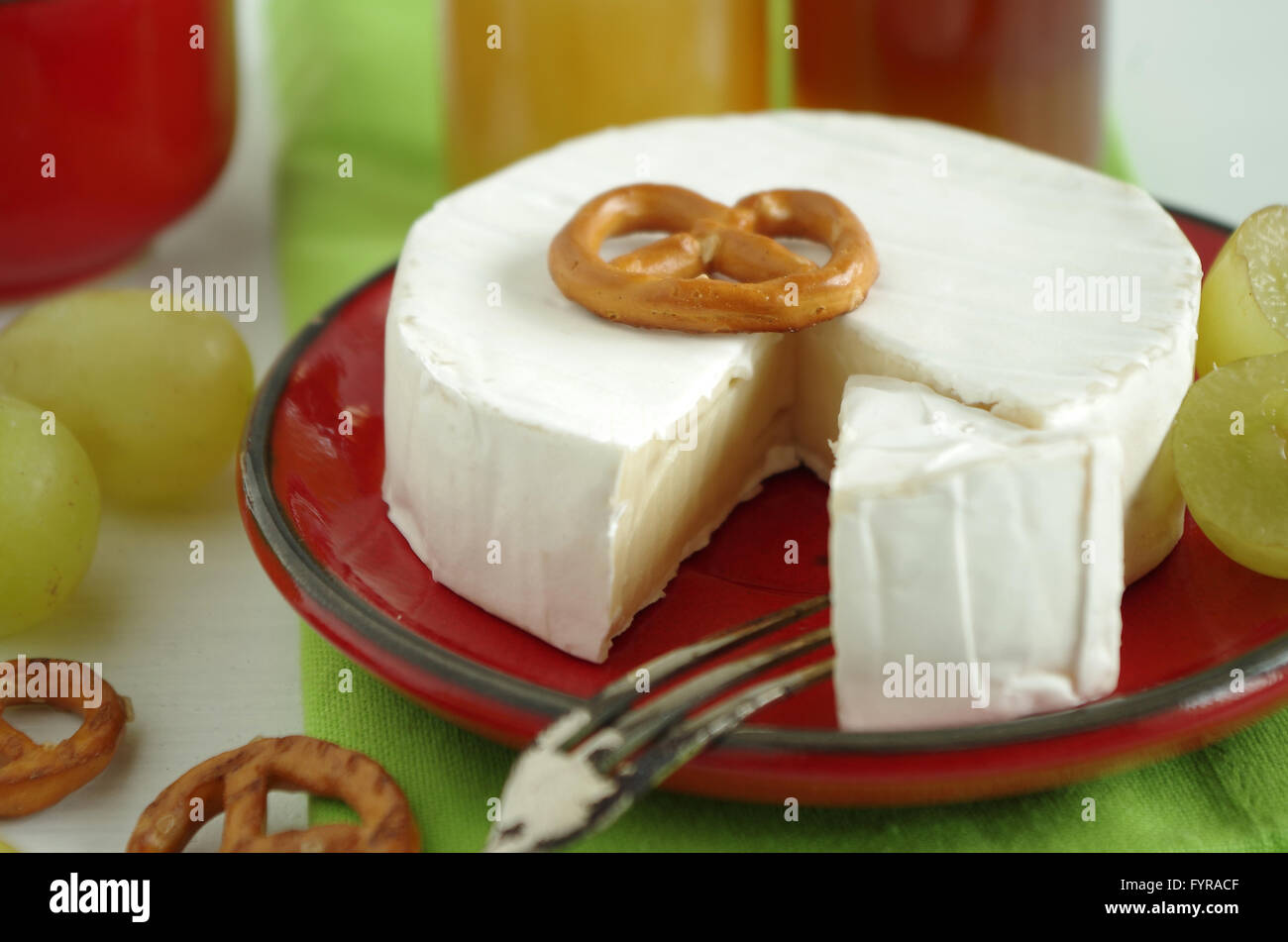 formaggio a pasta molle Foto Stock