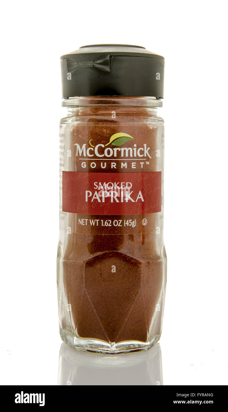 Winneconne, WI - 26 Feb 2016: Bottiglia di McCormick gourmet paprika affumicato Foto Stock