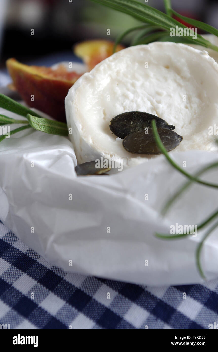 formaggio di capra Foto Stock