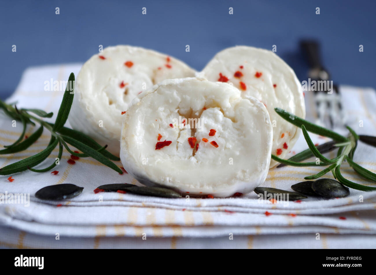 formaggio di capra Foto Stock