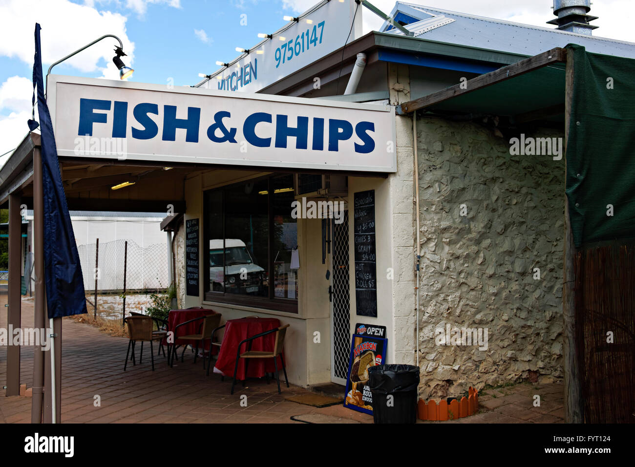 Pesce e Chip Shop, Nannup Australia Occidentale Foto Stock
