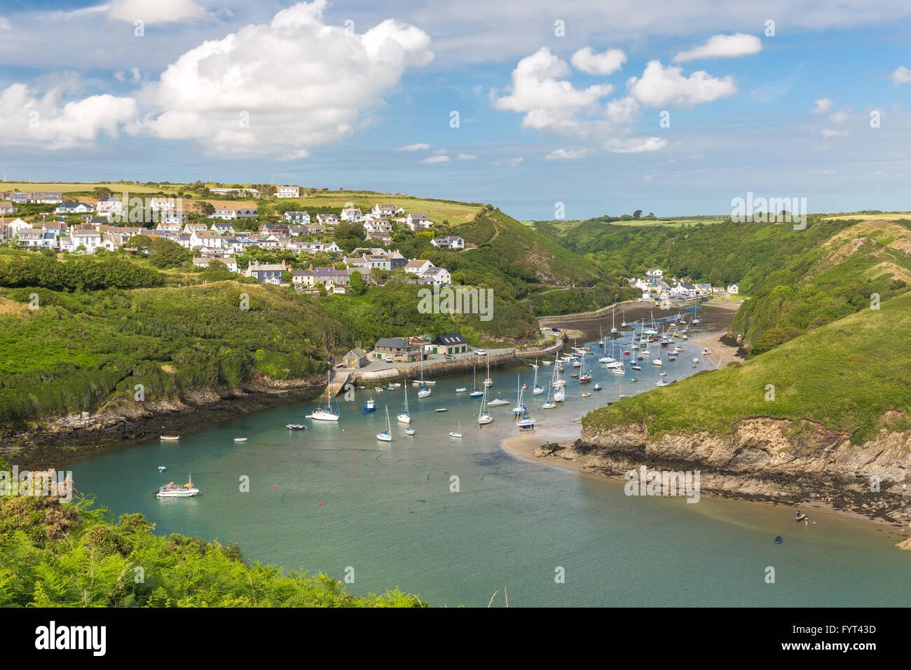 Solva Harbour - Pembrokeshire Foto Stock